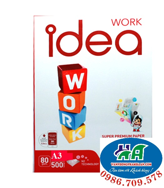 Giấy A3 Idea ĐL 80 gsm