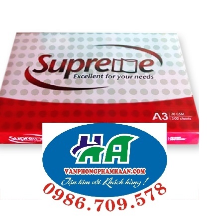  Giấy A3 Superme ĐL70, ĐT95 